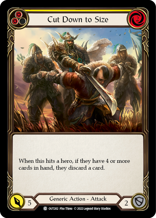 Cut Down to Size (Yellow) [OUT202] (Outsiders) - Waypoint Games CA