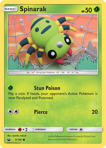 Spinarak (5/168) [Sun & Moon: Celestial Storm] - Waypoint Games CA