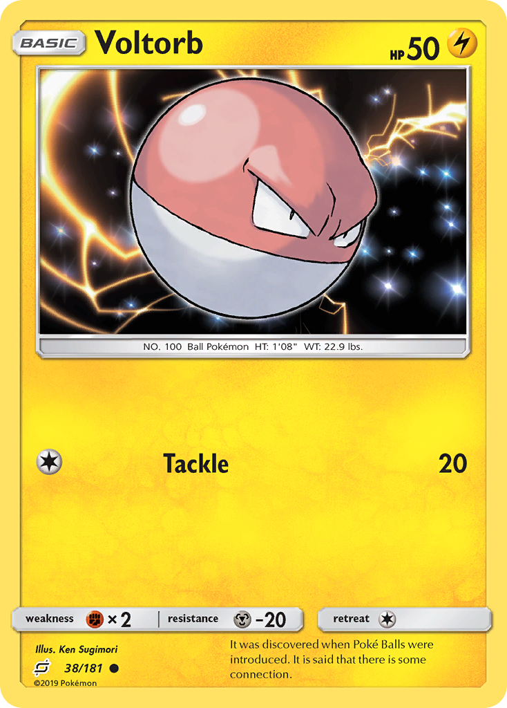 Voltorb (38/181) [Sun & Moon: Team Up] - Waypoint Games CA
