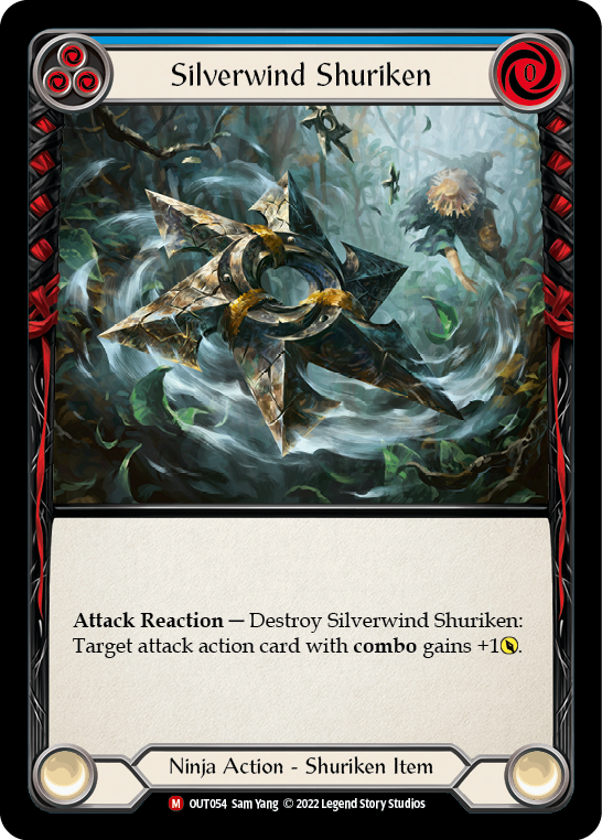 Silverwind Shuriken [OUT054] (Outsiders)  Rainbow Foil - Waypoint Games CA