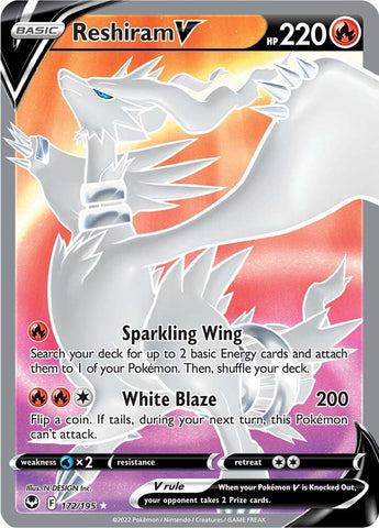 Reshiram V (172/195) [Sword & Shield: Silver Tempest] - Waypoint Games CA