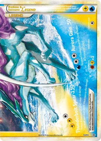 Raikou & Suicune LEGEND (93/95) [HeartGold & SoulSilver: Unleashed] - Waypoint Games CA