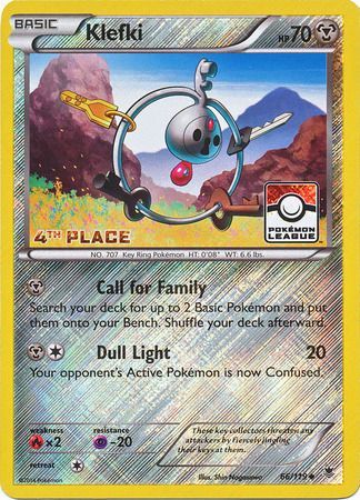 Klefki (66/119) (League Promo 4th Place) [XY: Phantom Forces] - Waypoint Games CA
