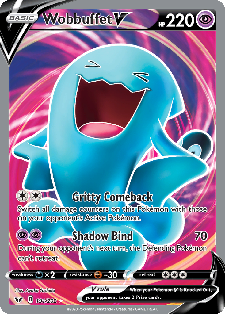 Wobbuffet V (191/202) [Sword & Shield: Base Set] - Waypoint Games CA