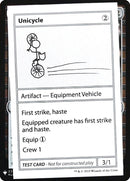 Unicycle [Mystery Booster Playtest Cards] - Waypoint Games CA