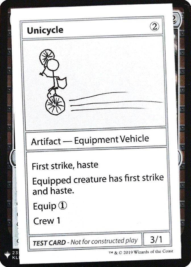 Unicycle [Mystery Booster Playtest Cards] - Waypoint Games CA
