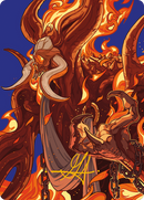 Phlage, Titan of Fire's Fury Art Card (Gold-Stamped Signature) [Modern Horizons 3 Art Series] - Waypoint Games CA