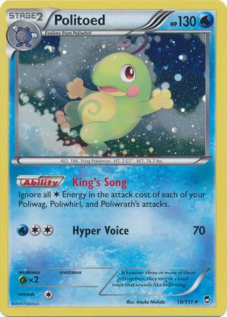 Politoed (18/111) (Cosmos Holo) [XY: Furious Fists] - Waypoint Games CA
