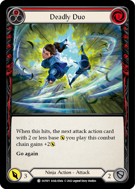 Deadly Duo (Red) [OUT071] (Outsiders)  Rainbow Foil - Waypoint Games CA