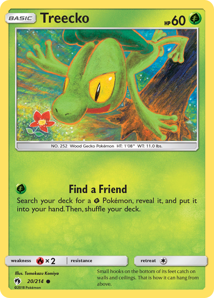Treecko (20/214) [Sun & Moon: Lost Thunder] - Waypoint Games CA