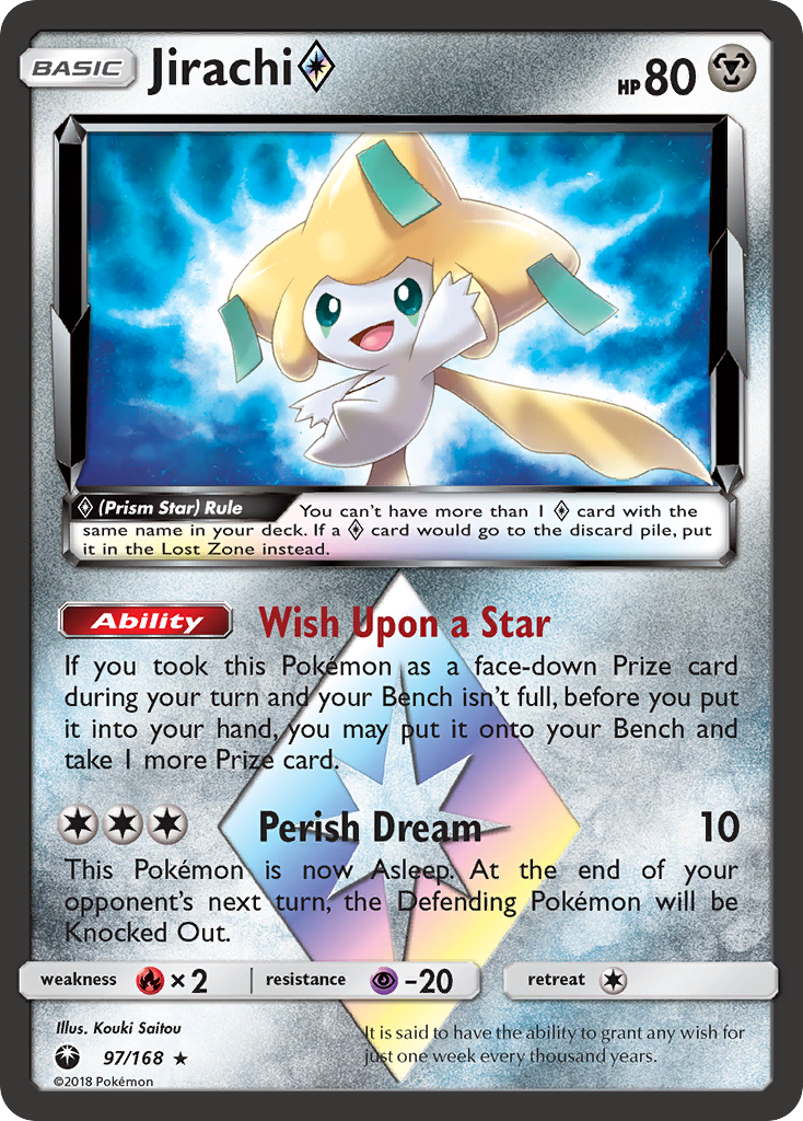 Jirachi (97/168) (Prism Star) [Sun & Moon: Celestial Storm] - Waypoint Games CA