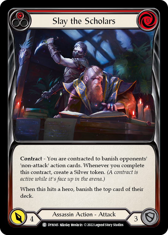 Slay the Scholars (Red) [DYN145] (Dynasty) - Waypoint Games CA