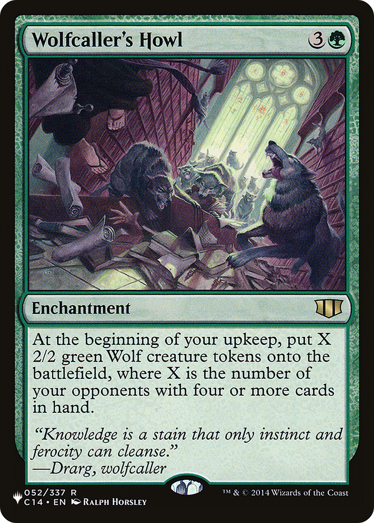 Wolfcaller's Howl [The List]