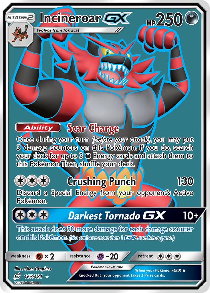 Incineroar GX (167/181) [Sun & Moon: Team Up] - Waypoint Games CA