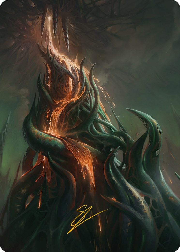 Copperline Gorge Art Card (Gold-Stamped Signature) [Phyrexia: All Will Be One Art Series] - Waypoint Games CA