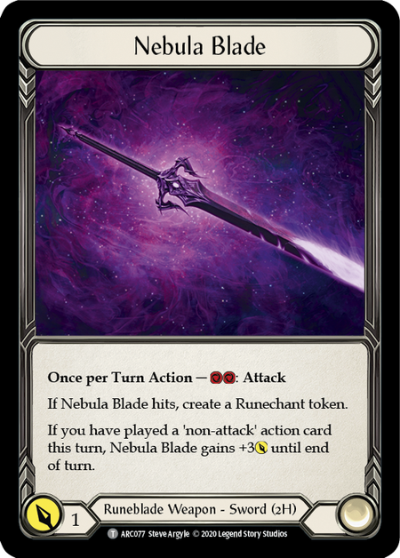 Nebula Blade // Viserai, Rune Blood [U-ARC077 // U-ARC075] (Arcane Rising Unlimited) - Waypoint Games CA