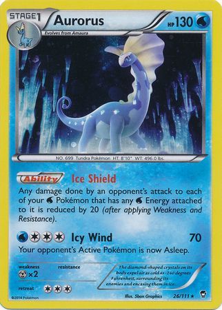 Aurorus (26/111) (Cosmos Holo) [XY: Furious Fists] - Waypoint Games CA