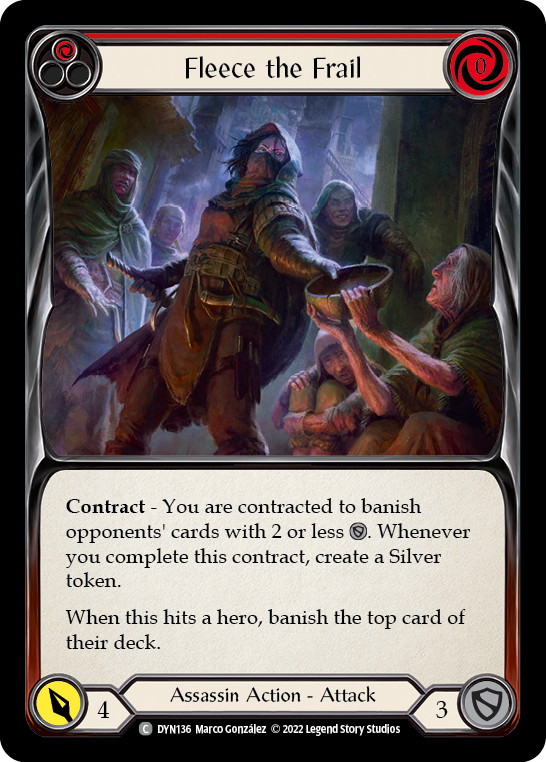 Fleece the Frail (Red) [DYN136] (Dynasty)  Rainbow Foil - Waypoint Games CA