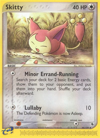 Skitty (44/109) [EX: Ruby & Sapphire] - Waypoint Games CA
