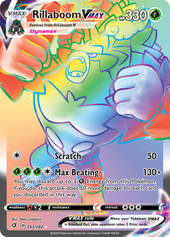 Rillaboom VMAX (193/192) [Sword & Shield: Rebel Clash] - Waypoint Games CA