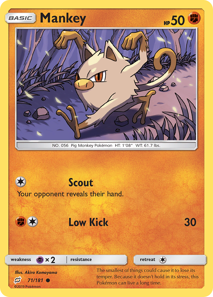 Mankey (71/181) [Sun & Moon: Team Up] - Waypoint Games CA