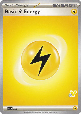 Basic Lightning Energy (004) (Pikachu Stamp #39) [Battle Academy 2024] - Waypoint Games CA