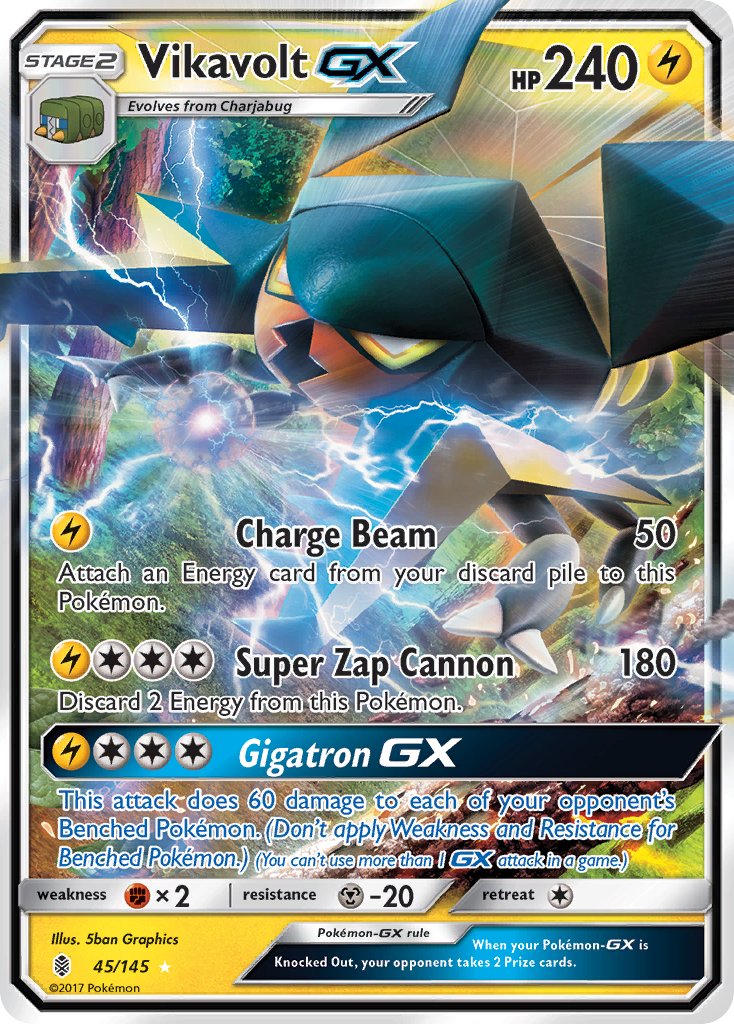 Vikavolt GX (45/145) [Sun & Moon: Guardians Rising] - Waypoint Games CA
