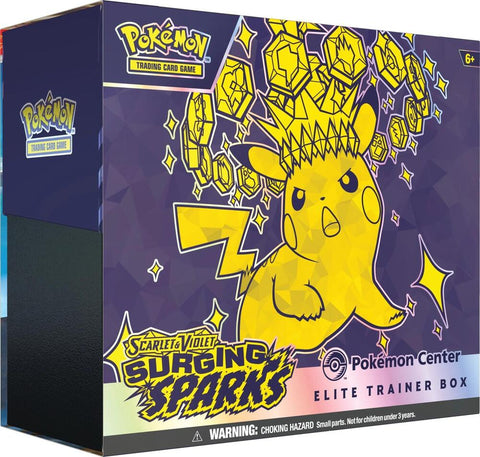 Surging Sparks Pokemon Center Exclusive Elite Trainer Box