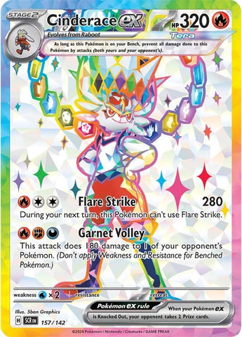 Cinderace ex (157/142) [Scarlet & Violet: Stellar Crown] - Waypoint Games CA