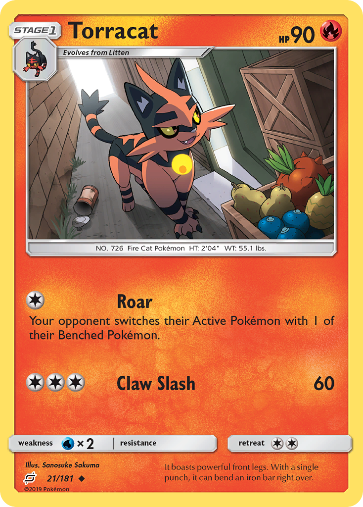Torracat (21/181) [Sun & Moon: Team Up] - Waypoint Games CA