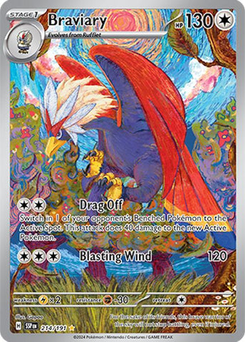 Braviary (214/191) [Scarlet & Violet: Surging Sparks] - Waypoint Games CA