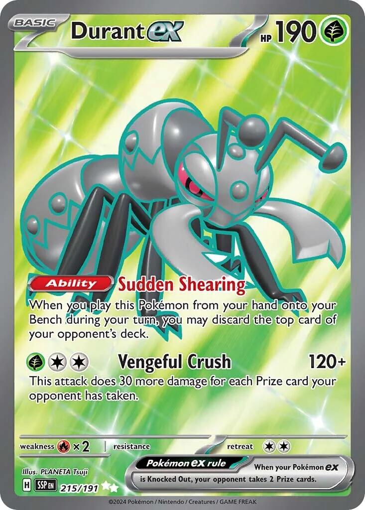 Durant ex (215/191) [Scarlet & Violet: Surging Sparks] - Waypoint Games CA