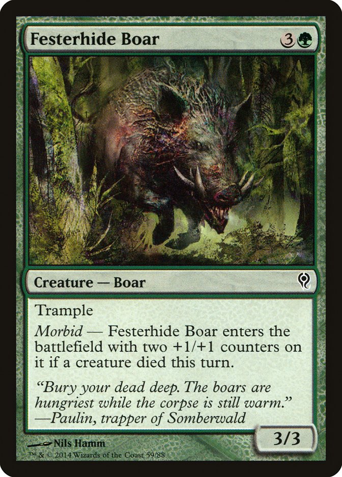 Festerhide Boar [Duel Decks: Jace vs. Vraska] - Waypoint Games CA