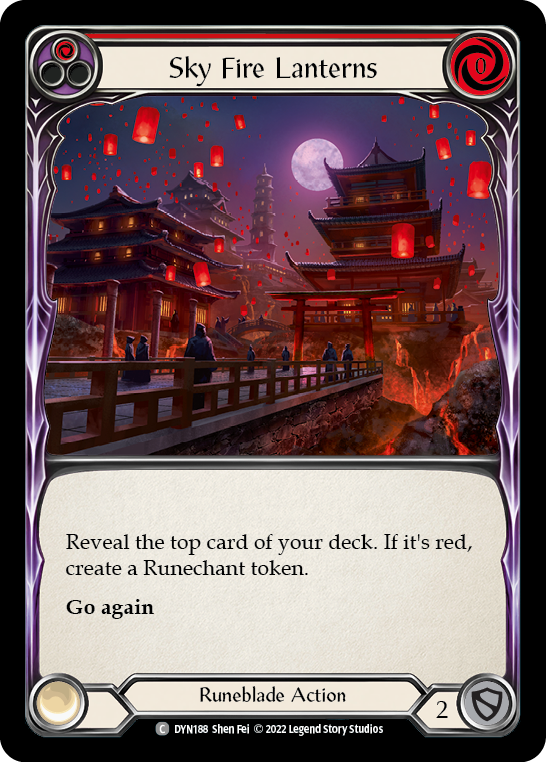 Sky Fire Lanterns (Red) [DYN188] (Dynasty) - Waypoint Games CA