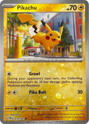 Pikachu (018/091) (Reverse Cosmos Holo) [Scarlet & Violet: Paldean Fates] - Waypoint Games CA