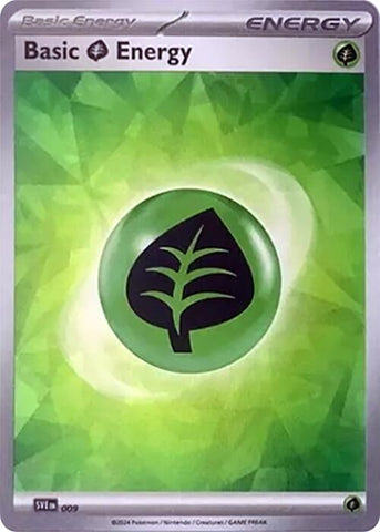 Basic Grass Energy (009) (Cracked Ice Holo) [Scarlet & Violet: Stellar Crown] - Waypoint Games CA