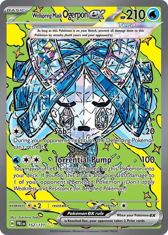 Wellspring Mask Ogerpon ex (152/131) [Scarlet & Violet: Prismatic Evolutions] - Waypoint Games CA