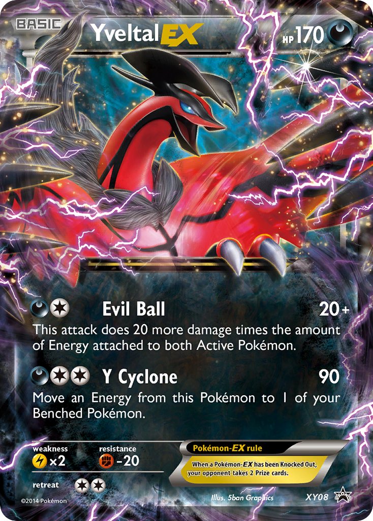 Yveltal EX (XY08) [XY: Black Star Promos] - Waypoint Games CA