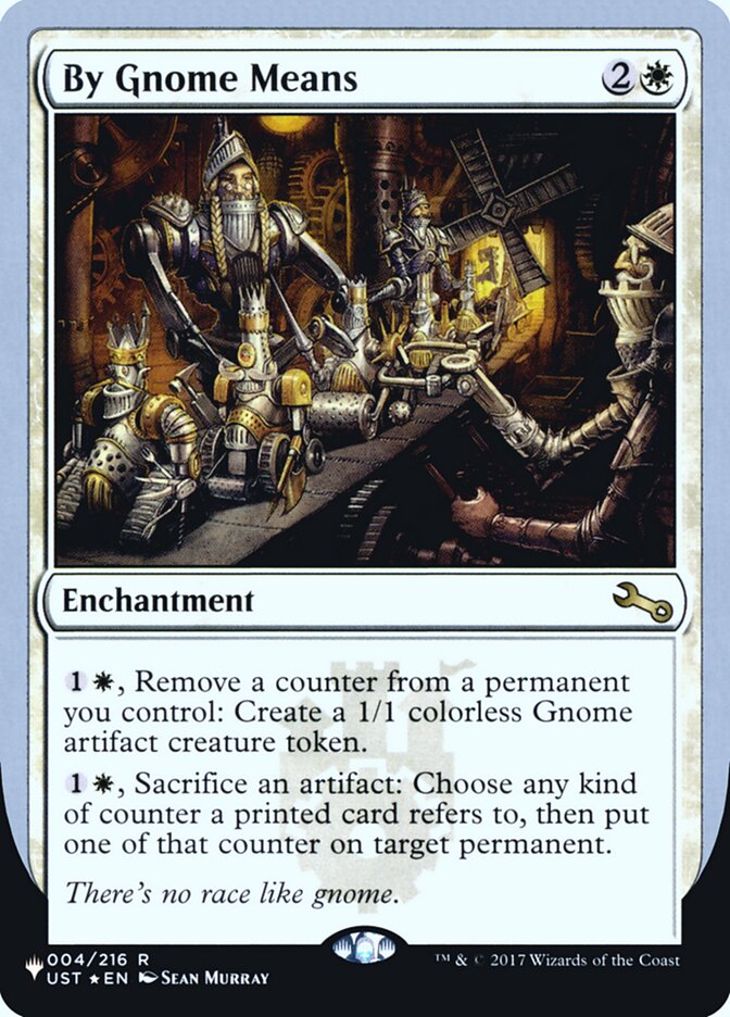 mtg put card on top of your library By Gnome Means (Unfinity Foil Edition) [The List]
