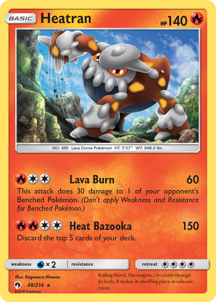 Heatran (48/214) [Sun & Moon: Lost Thunder] - Waypoint Games CA