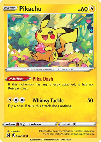Pikachu (052/196) [Sword & Shield: Lost Origin] - Waypoint Games CA