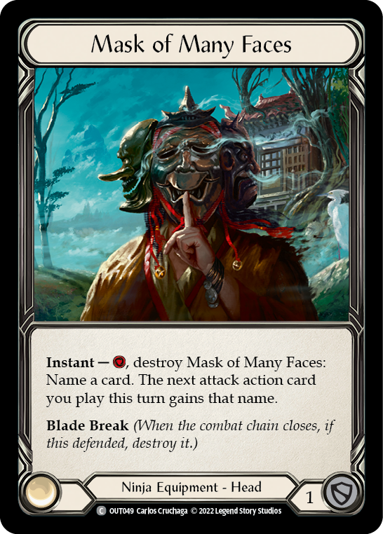 Mask of Many Faces [OUT049] (Outsiders)  Rainbow Foil - Waypoint Games CA