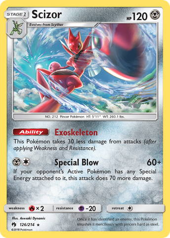 Scizor (126/214) [Sun & Moon: Lost Thunder] - Waypoint Games CA