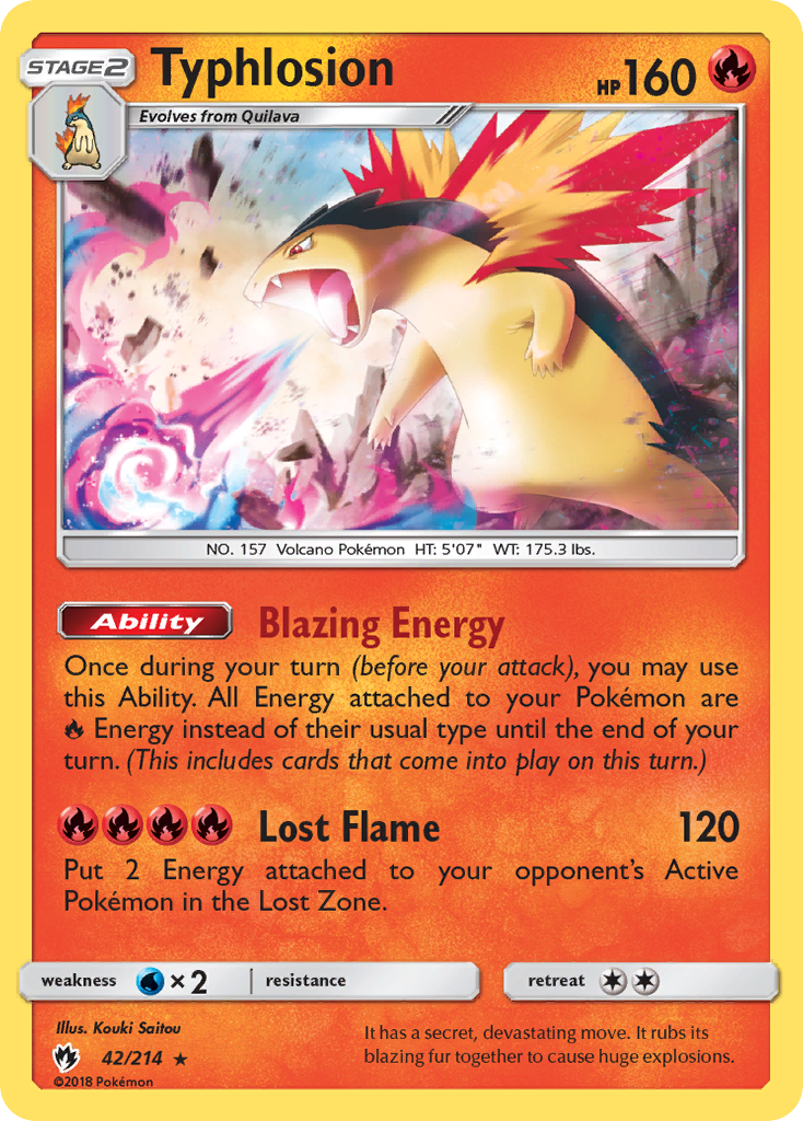 Typhlosion (42/214) [Sun & Moon: Lost Thunder] - Waypoint Games CA