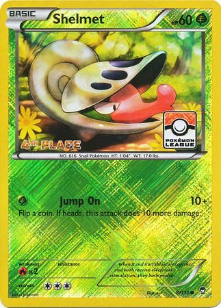 Shelmet (8/111) (League Promo 4th Place) [XY: Furious Fists] - Waypoint Games CA