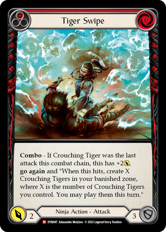 Tiger Swipe [DYN047] (Dynasty)  Rainbow Foil - Waypoint Games CA