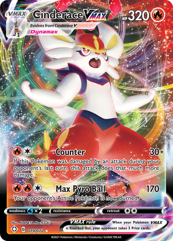 Cinderace VMAX (019/072) [Sword & Shield: Shining Fates] - Waypoint Games CA