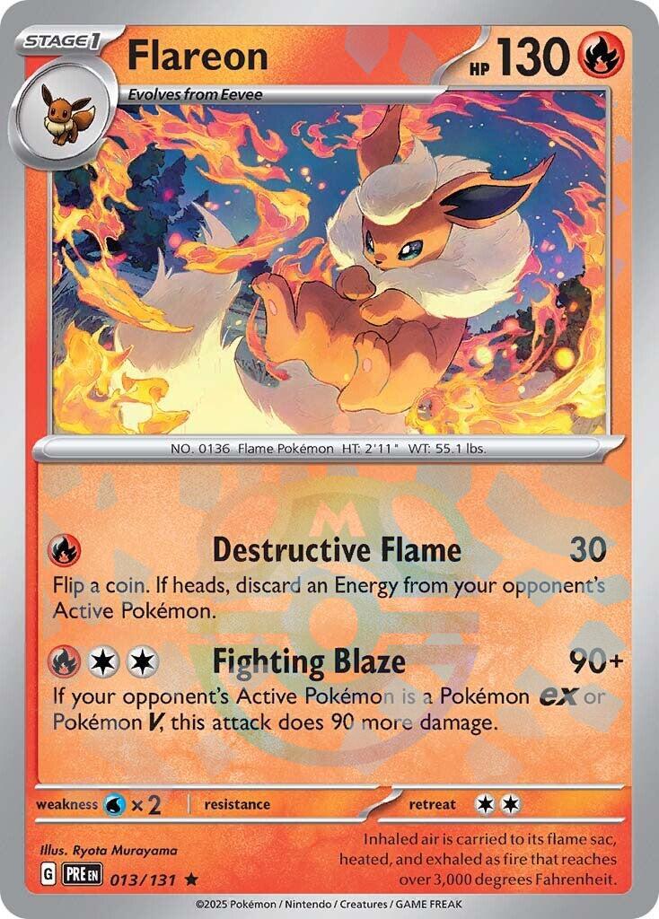 Flareon (013/131) (Master Ball Pattern) [Scarlet & Violet: Prismatic Evolutions] - Waypoint Games CA