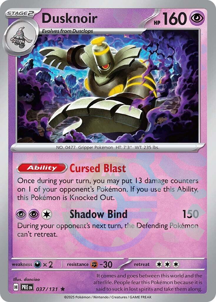 Dusknoir (037/131) (Master Ball Pattern) [Scarlet & Violet: Prismatic Evolutions] - Waypoint Games CA