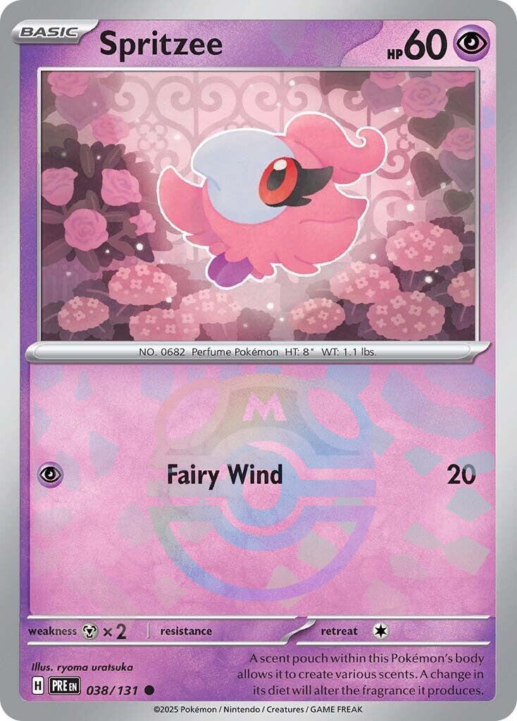 Spritzee (038/131) (Master Ball Pattern) [Scarlet & Violet: Prismatic Evolutions] - Waypoint Games CA